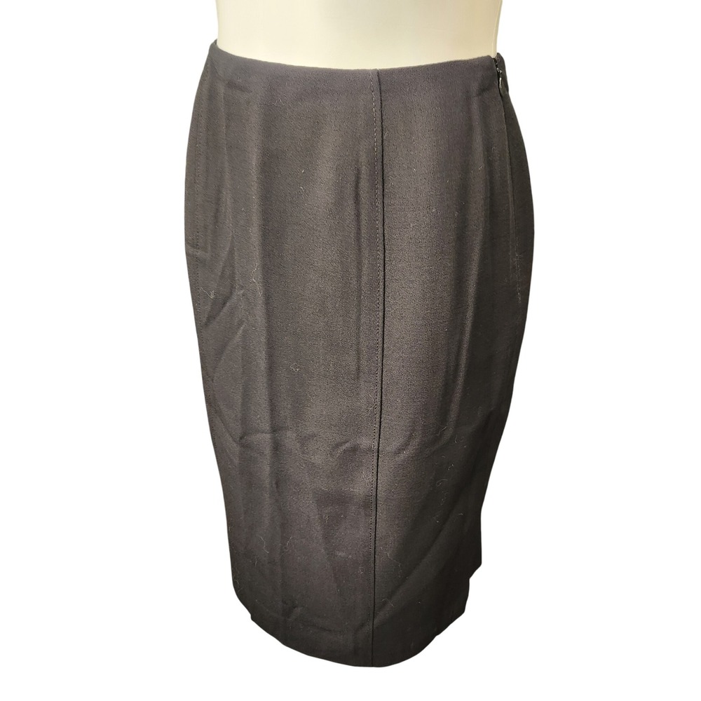Vintage NWT Carlisle Black pencil skirt wool womens size 6 Office Wear